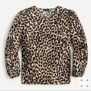 J. Crew leopard print top
